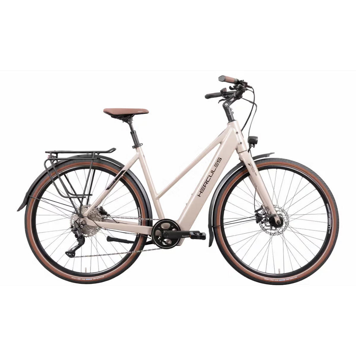 HERCULES Urbanico I-10 - 28 Zoll 410Wh 10K Trapez - beige glossy
