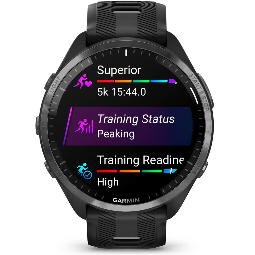 Garmin Forerunner 965 Schwarz/Carbongrau DLC Titan