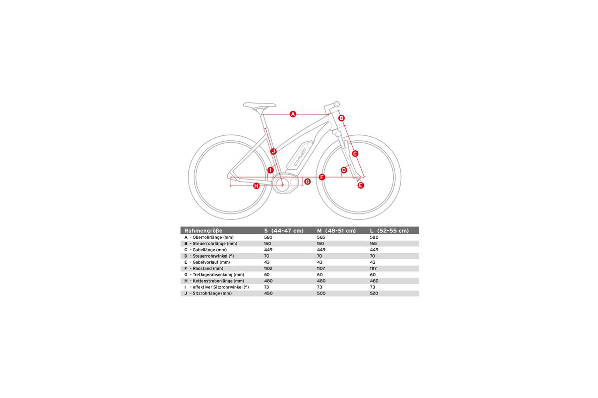Carver Tour E LTD - 400 Wh - 28 Zoll - Damen Sport - 2024