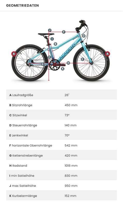 ACADEMY Grade 6 Belt Kinderfahrrad