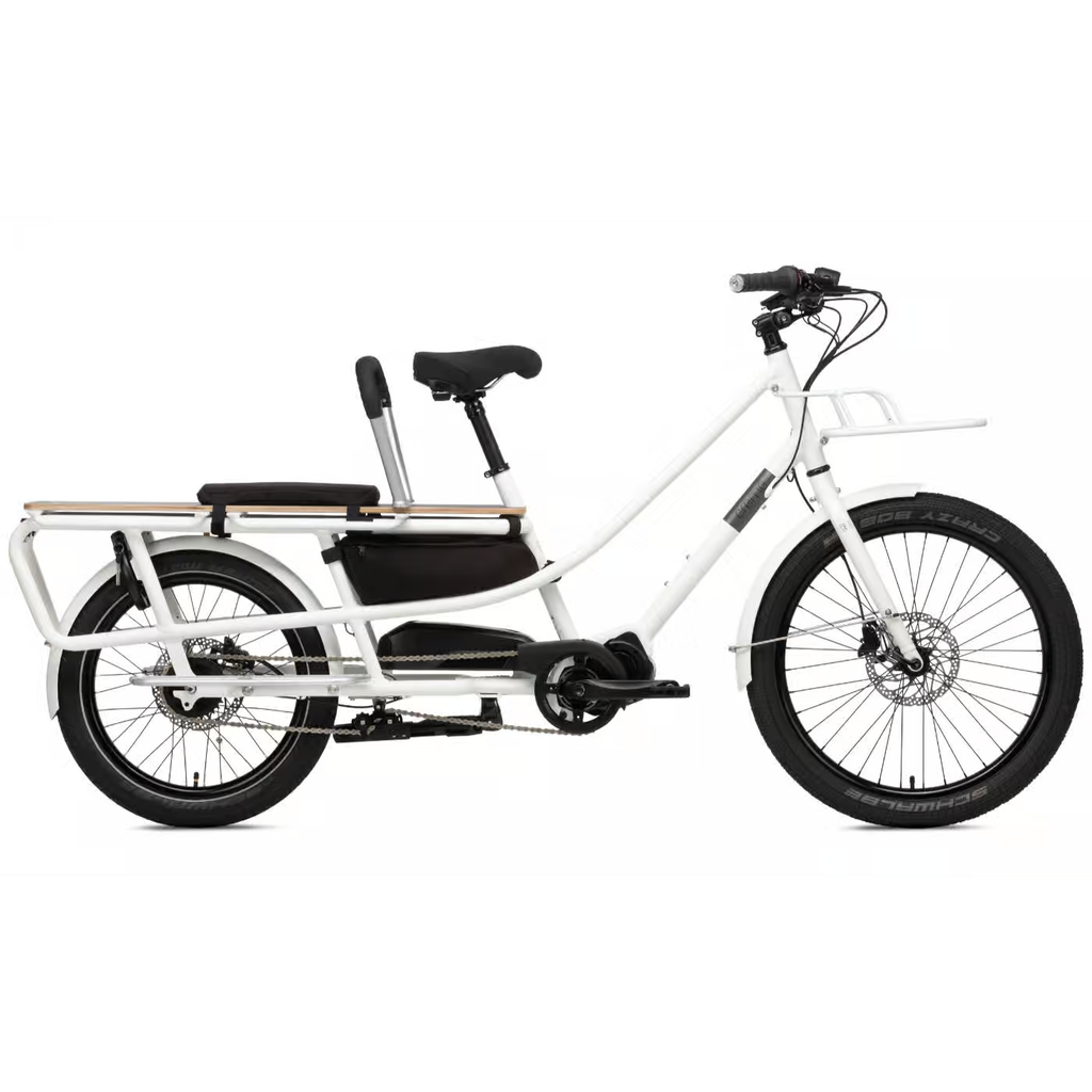 Creme Cycles Happy wagon 5s - 24/20 Zoll 504Wh 5N Lastenrad - white