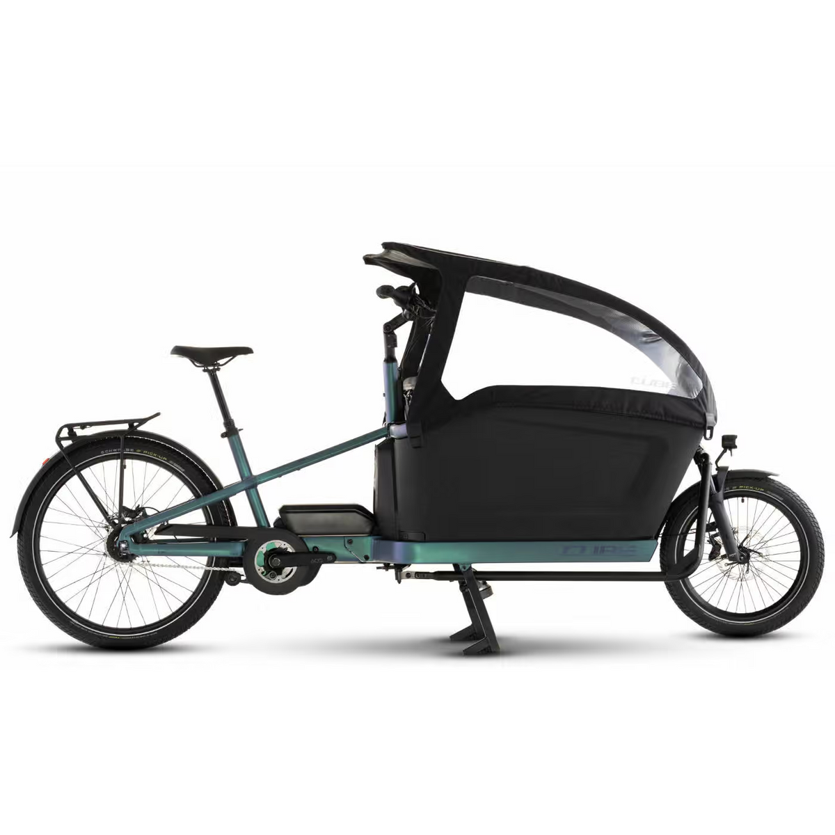 Cube Cargo Hybrid Comfort Pro Family 800 - 20 / 26 Zoll 800Wh 5N Lastenrad - smaragdgrey´n´reflex