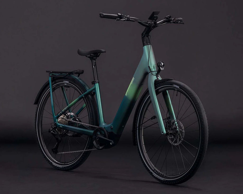 Kathmandu Hybrid C:62 SLT 400X - Easy Entry Elektro Carbon City Bike 2026 | seafoam´n´chrome 28" - L