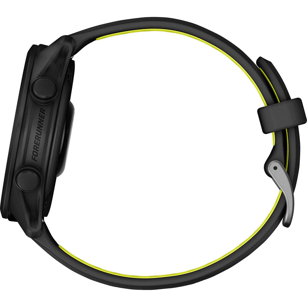 Garmin Forerunner 170 Music Schwarz – GPS-Laufuhr mit Musik, AMOLED-Display & 20 mm Quick Release Amp Yellow