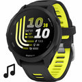 Garmin Forerunner 170 Music Schwarz – GPS-Laufuhr mit Musik, AMOLED-Display & 20 mm Quick Release Amp Yellow