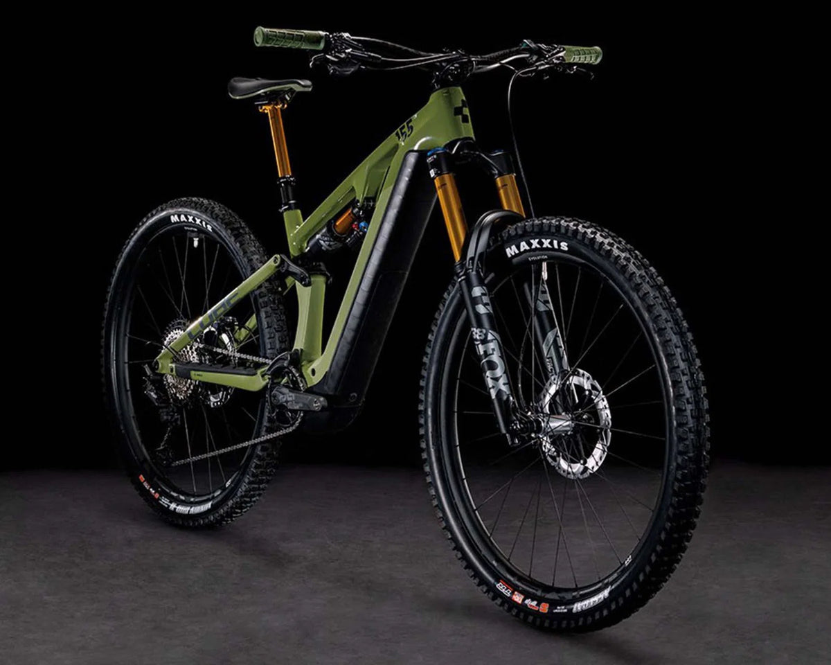 Stereo Hybrid ONE55 C:68X TM 750 - Carbon Elektro MTB Fully | olive´n´chrome 29" - M