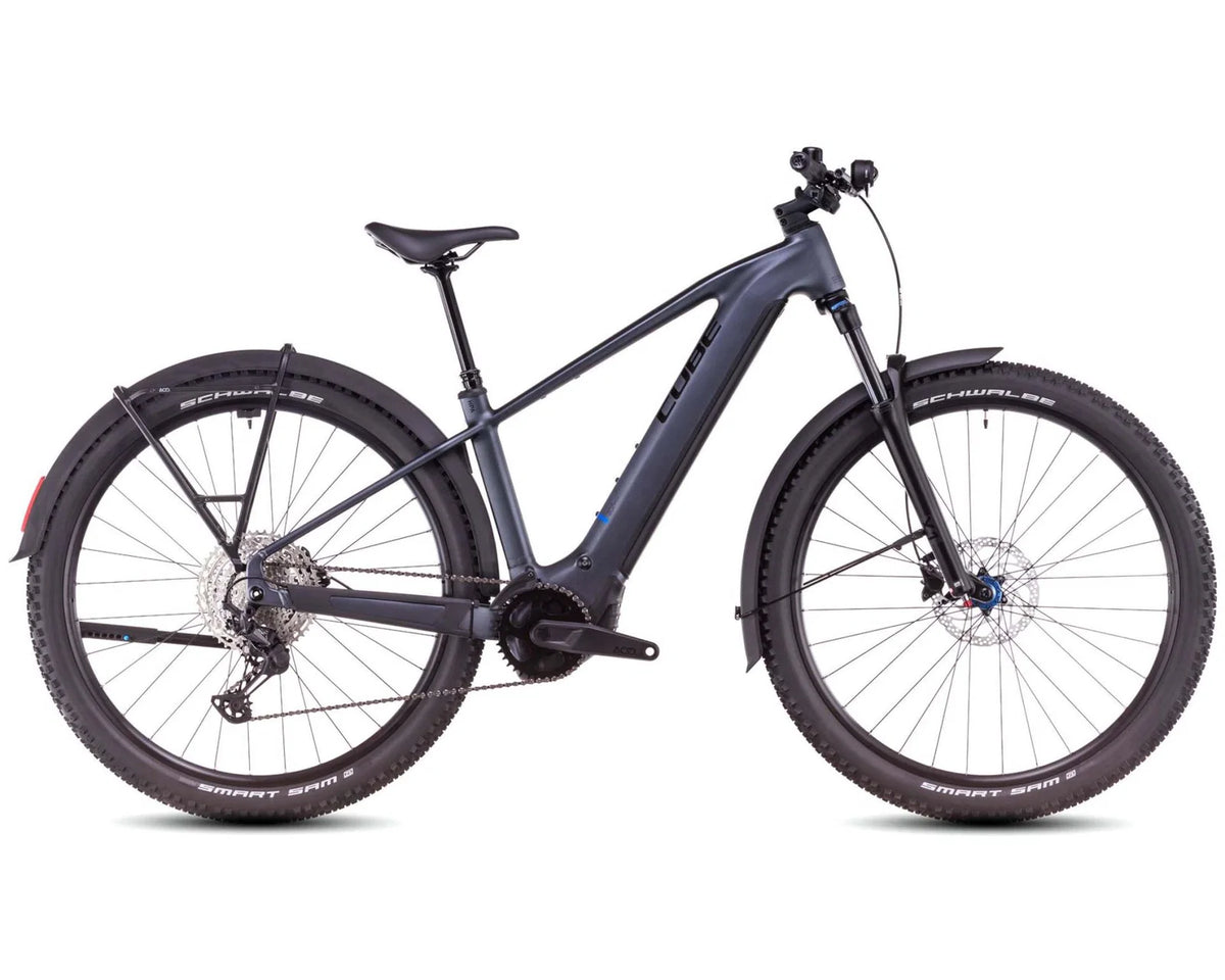 Reaction Hybrid Pro 600 Allroad – Elektro-MTB Hardtail 2025 | Metallicgrau/Schwarz, 29 Zoll – XXL
