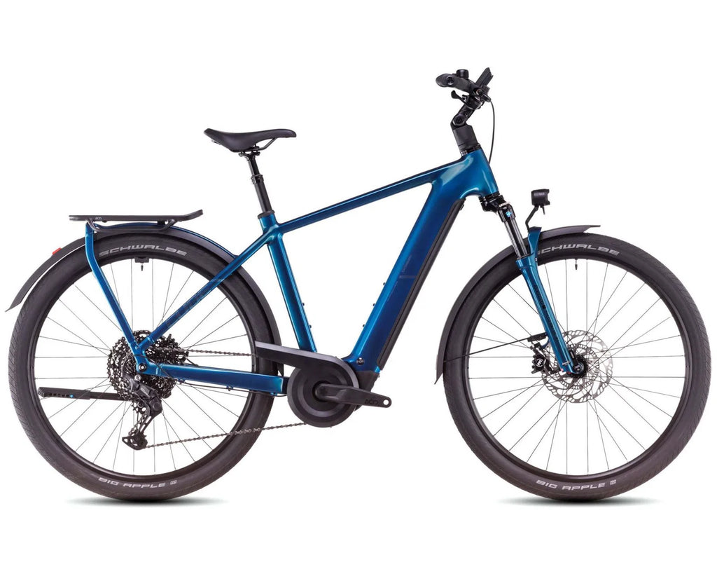 Kathmandu Hybrid EX 800 – Elektro-Trekkingrad 2025 | Elektroblau & Chrom, 29 Zoll – L