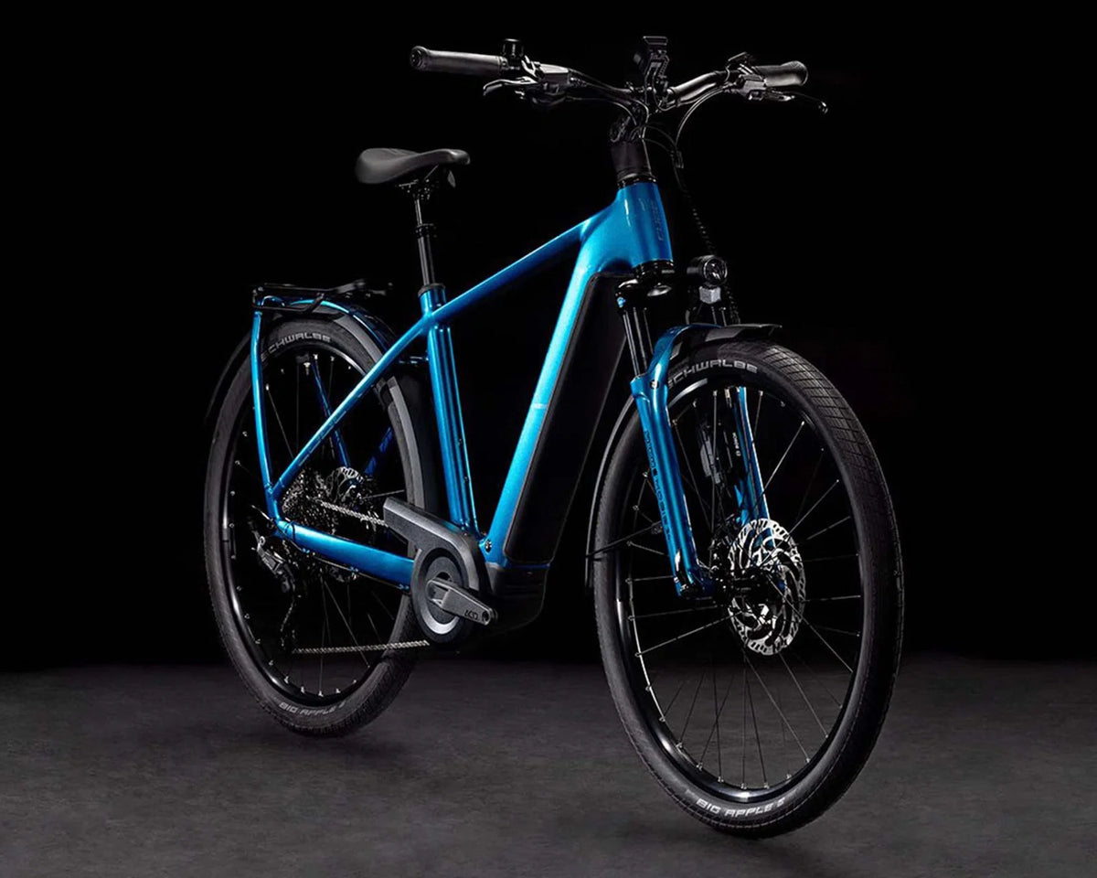 Kathmandu Hybrid EX 800 – Elektro-Trekkingrad 2025 | Elektroblau & Chrom, 29 Zoll – L